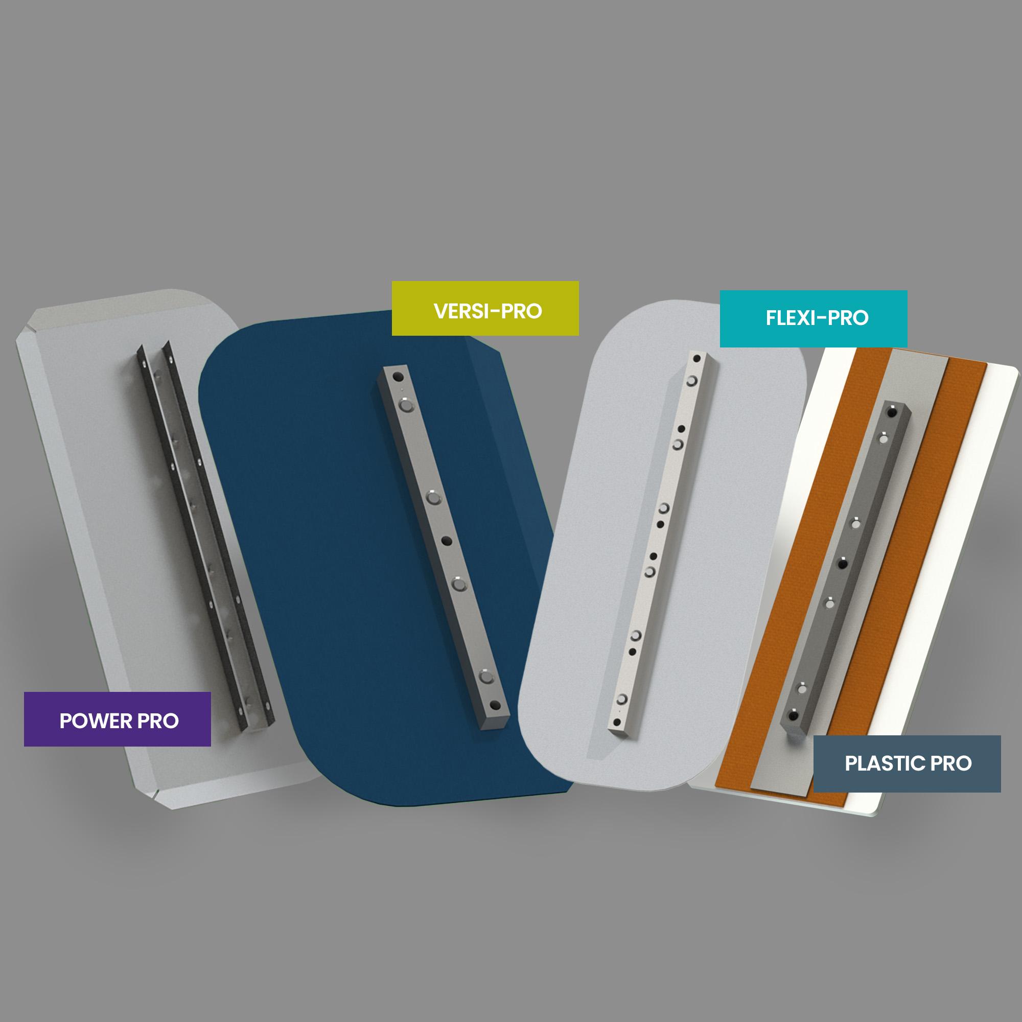 Mains trowel blades representing P2K collection blades