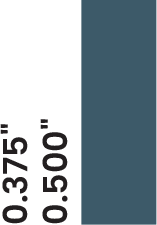 Rectangular grey icon with two thicknesses