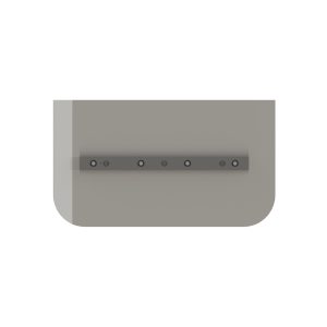 Edger steel trowel blade