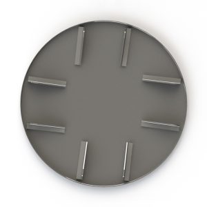 Edger pan with safety catch