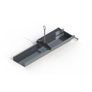 Metal tray with chain hanging