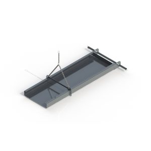 Concrete hopper on white background