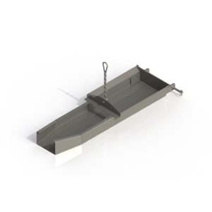 Metal tray with chain attached