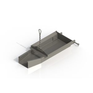 Metal feeding tray with chain