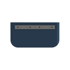 Blue steel combination trowel blade for boren machine