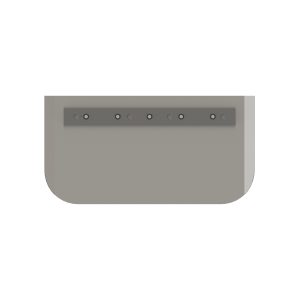 Reversible combo and rounded steel blade