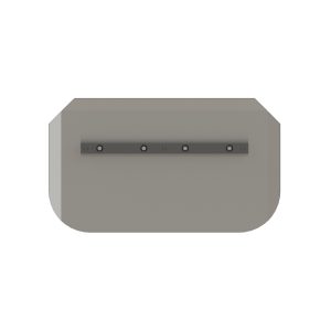 Combination trowel blade with angle