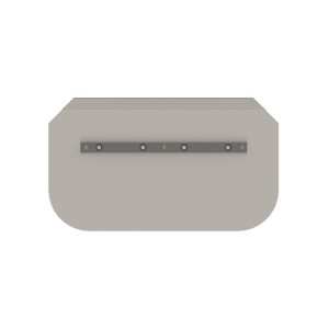 Combination trowel blade