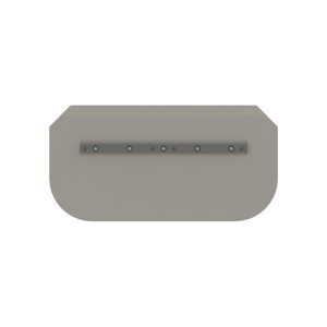 Combination trowel blade with holes