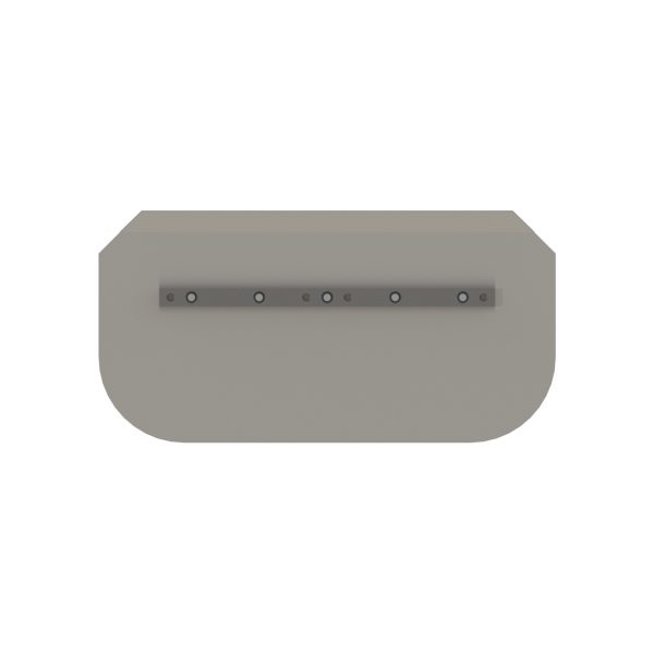 Combination trowel blade with holes