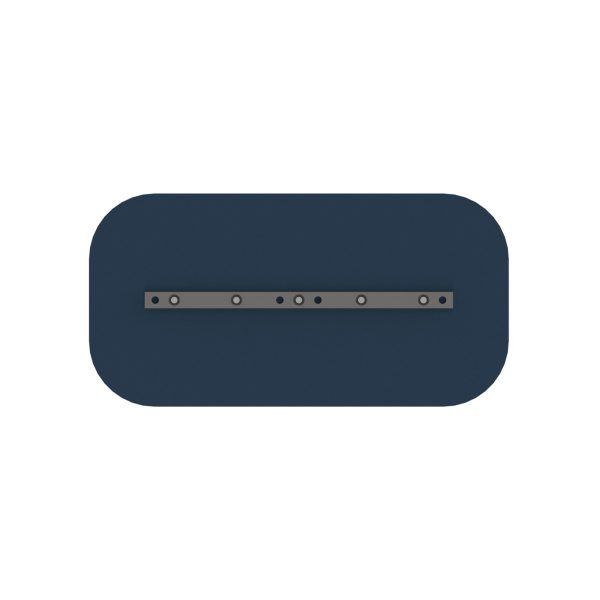 Reversible blue steel trowel
