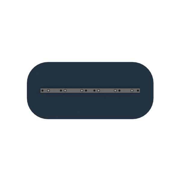 Blue Reversible combo/rounded steel blade