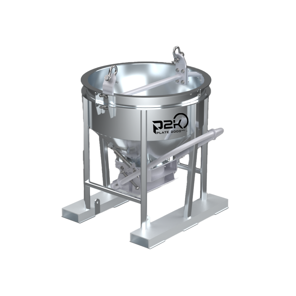 P2K-CBA-050 SMALL ALUMINUM BUCKET 1/2 CU.YD.