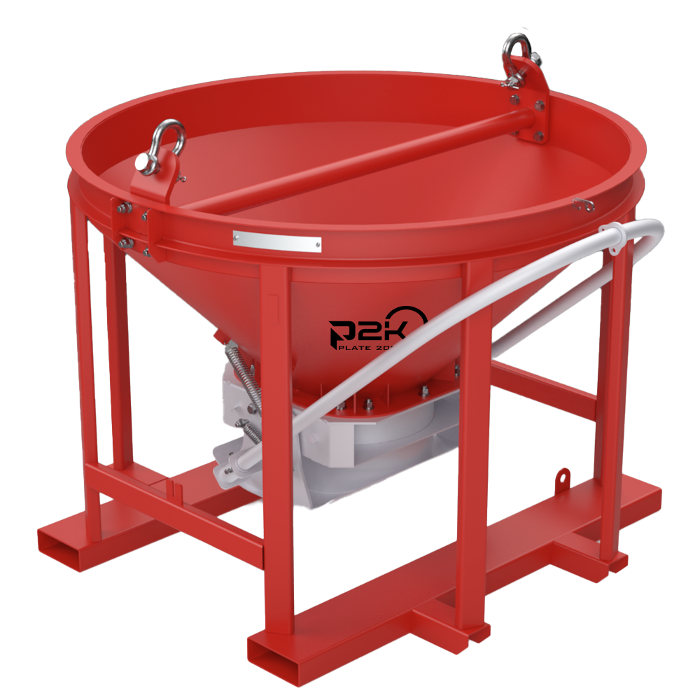 Plate 2000 - Steel Concrete Bucket - P2K-CBS-100